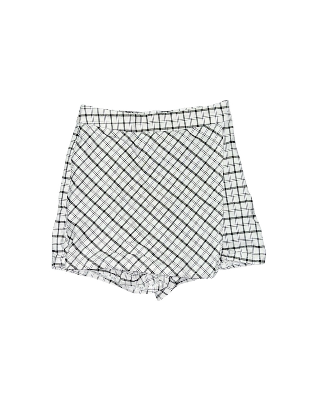 Garage White And Black Plaid Mini Skort Women’s Size Small Skirt/Shorts Preppy